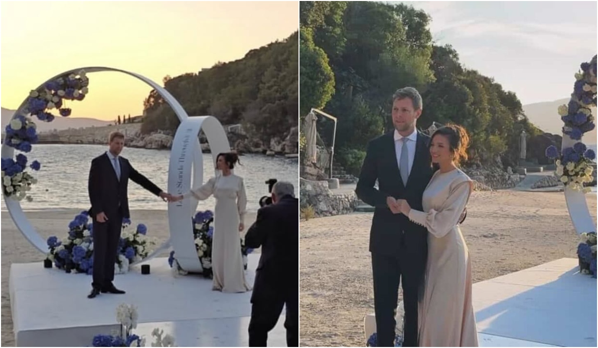 Pas divorcit të bujshëm me Elia Zaharinë, Princ Leka i jep fund beqarisë!  Martohet në bregdet me fotografen e familjes - Sot News | Lajme