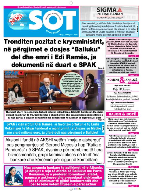 Sot në Print   18 Dhjetor 2025