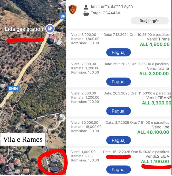  Ergys Agasi ka qenë në shtëpinë e Ramës  policia i ka gjobitur makinën   Berisha  Surreli zonë krimi  FOTO 