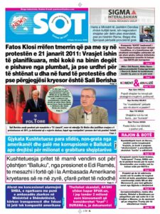 Sot do të lexoni në versionin print të gazetës SOT 