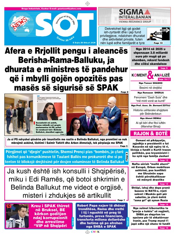 Sot në Print   26 Shkurt 2026