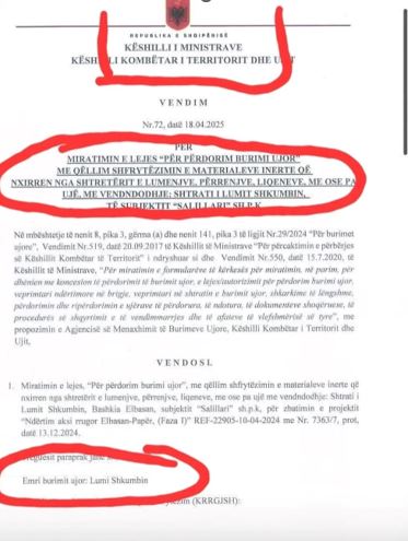 Si u grabitën 3 5 milionë metër kub nga Shkumbini  5 leje të firmosura nga Edi Rama dhe Belinda Balluku shkaktuan 
