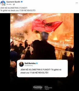  Sot revoltë  jemi në kilometrin e fundit   Bardhi shpërndan mesazhin e Berishës  Të gjithë në shesh në orën 17 00 